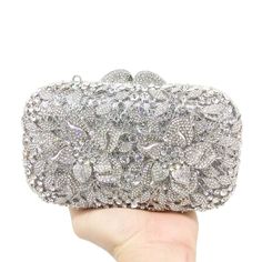 Diamond Clutch, Wedding Party Bags, Classy Purses, Vert Turquoise, Silver Clutch