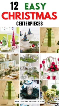 twelve easy christmas centerpieces