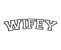 the word whiffey written in black and white