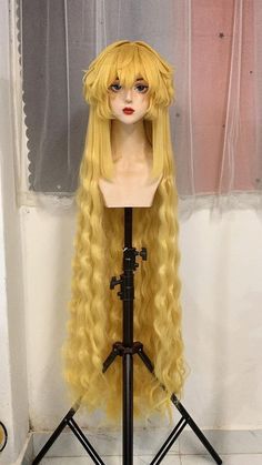 Long Cosplay Wig, Oc Hair Styles, Angelic Hairstyles, Animal Generator, Puppet Oc, Styled Wigs, Oc Hair, Magical Hair, Hair References