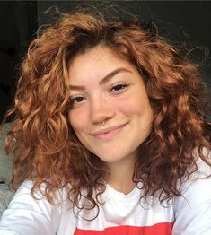 Red Curly Hair, Ginger Hair Color, Short Curly Haircuts, Wavy Curly Hair, Curly Hair Inspiration, Short Hair Color, Brown Blonde Hair, Curly Hair Cuts, Hair Photo