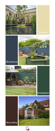 the color scheme for an outdoor garden