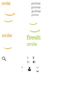 some type of font used to spell the words smile, smile, prime prime and fresh smile