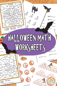 halloween math worksheets for kids