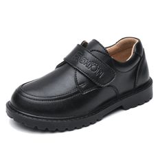 PRODUCT DESCRIPTION This Samuel boy's oxford shoe is ideal for any casual occasion. It features a leather upper which is durable and easy to clean. It is important to find something that he will like to wear. This is a great way to make his shopping experience a little more fun. • Upper Material: Leather• Outsole Material: Rubber• Fit: Fits true to size, take your normal size• Closure Type: Hook & Loop• Toe Shape: Round Toe• Lining Material: Polyurethane• Heel Height: 1 in• Weight: 3 oz• Width O Oxford Shoes Brown, Boys School Shoes, Oxford Shoe, Brand Name Shoes, Oxford Flats, Brand Collaboration, Black 13, Types Of Shoes, Boy Fashion