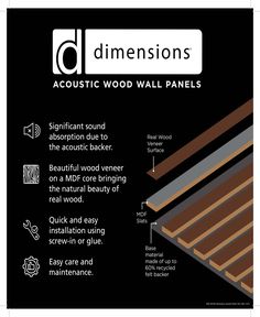 the diagram shows how to install wood paneling in different styles and colors, with instructions for