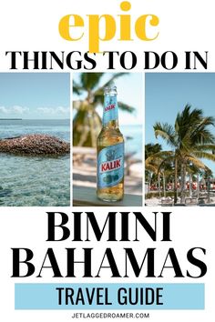 an advertisement with the words epic things to do in bhimi bananas travel guide