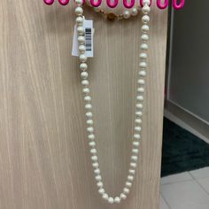 Pearl Necklace, Never Worn, Has Tags Macys Jewelry, Womens Jewelry Necklace, Pearl Necklace, Color White, Jewelry Necklaces, Women Jewelry, Necklaces, Tags, Women Shopping