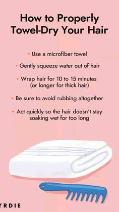 Easy Care Hairstyles, Diy Hair Masks, Hair Mistakes, Soaking Wet, Hair Masks, Talcum Powder, Microfiber Towel, Diy Hair, Bad Hair Day