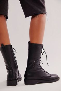 Cult Classic Combat Boots Black Fits, Boot Shop, High Quality Leather, Boho Outfits, Pebbled Leather, Mid Calf, Fashion Boots, Black Boots, Combat Boots