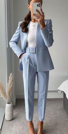 Long Sleeve Suit, Blazer Casual, Chic Tops, Woman Suit Fashion, Vintage Office, Breasted Blazer