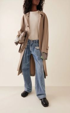 MAISON MARGIELA Exposed Pocket Wide-leg Jeans It 38 - Medium Wash | Editorialist Creative Director, Mid Rise, Top Brands