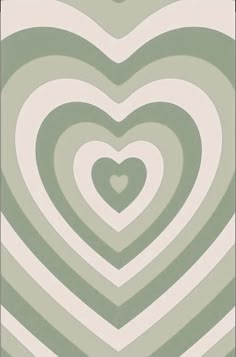 a green and white heart shaped pattern