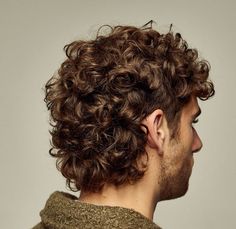 Ideas for how ot grow out your hair and get through the awkward phase. A messy, casual men's haircut that's easy to maintain and very low-maintenance. Mens Mullet Wavy Hair, Curly Shag Haircut Short Men, Curly Hair Mullet Haircut, Curl Mullet Men, Full Curly Hair Hairstyles, Curly Men Mullet, Shag Curly Hair Men, Curly Punk Hair Men, Male Curly Mullet