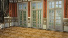 Sims 4 Royal Furniture, Bloxburg Palace, Sims 4 Palace, Parisian Windows, Regency Living Room, Palace Decor, Flower Kingdom, Sims 4 Build Buy Cc, Sims 4 Build Mode