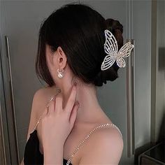 click here: https://amzn.to/3ZSnYCR Butterfly Hair Accessories, Diamond Butterfly