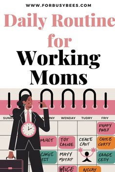 working mom schedule baby Daily Schedule For Moms, Working Mom Routine, Mom Working