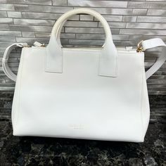 Reposhing This Item I Purchased From @Inexcess2. Loved It, But Ready To Rotate For Something New. Questions? Leave A Comment Below! Teddy Blake, Leather Handbag, Leave A Comment, White Leather, Something New, Satchel, Color White, Bag Lady, New York