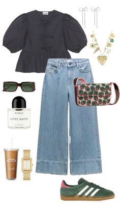 Inspo Clothes Outfit, Staud Outfit, Spring Maximalism, Maximalism Outfit, Casual Spring Looks, Jeans Casual Outfit, Zoo Outfit, Dress Code Outfits, Code Outfit