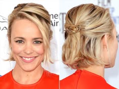 Bob Updo Hairstyles, Hair Aesthetic, Celebrity Hair, Curly Hair Inspiration, Curly Hair With Bangs, Curly Hair Routine, Accessory Ideas, Rachel Mcadams