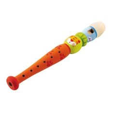 an orange and green musical instrument with two different colors on the top one has a cat's paw print on it