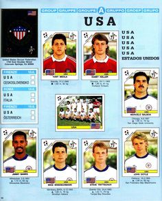 the usa team's official soccer cards