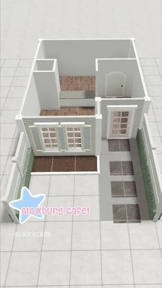 the floor plan of a two bedroom house