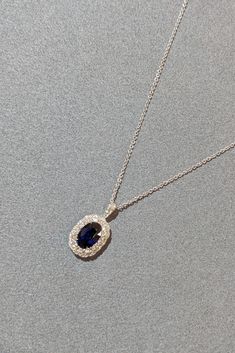 Discover the ultimate expression of elegance with our exquisite 2.18 Ct. oval blue sapphire pendant, elegantly suspended from a refined 18K white gold chain. This stunning gemstone pendant perfectly blends modern design with timeless beauty, embodying the latest jewelry trends for 2024. Ideal for adding a touch of sophistication to your wedding jewelry or as a statement piece for Thanksgiving gatherings, this bespoke design transforms any outfit into a fairy tale moment. Perfect as a luxurious Christmas gift, this princess pendant captures the essence of a celebrity pendant, making it a treasured addition to any fine jewelry collection. Illuminate your style and create unforgettable memories with this captivating pendant, a true symbol of love and elegance! White Gold Chain, Trends For 2024, Pendant With Chain