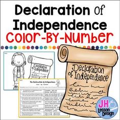 the declaration of independence color by number