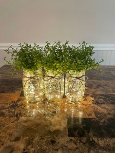 Lighted Mason Jars, Jar Light Centerpiece, Rustic Holiday Table Decorations, Decor Gift for Home, Fairy Light Decor - Etsy Lighted Mason Jars, Fairy Light Decor, Bayou Wedding, Christmas Arrangements Centerpieces, Fairy Lights In A Jar, Nature Party, Sweet 16 Themes, Wedding Isles, Lighted Centerpieces