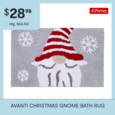 a christmas gnome rug is on sale for $ 28 98