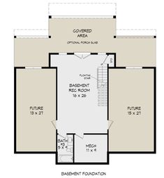 the basement floor plan for this home