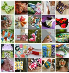 there are many different things to do with fabric scraps in this photo collage