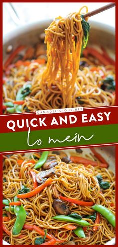 EASY LO MEIN, comfort food recipes, dinner ideas for tonight