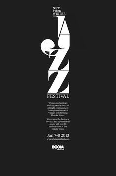 a poster for the festival with an image of a man in black and white