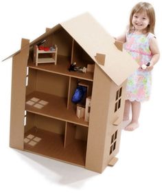 Diy Cardboard Toys, Cardboard Fireplace, Diy Barbie House, Doll House Plans, Doll House Crafts, Toy House