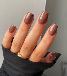 Nail Short, Brown Acrylic Nails, Cute Nails For Fall