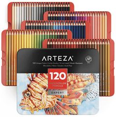 artez 120 pencils in assorted colors