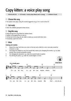 sheet music with the words copy kittn'a voice play song