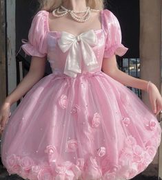 Frilly Pink Outfits, Pink Frilly Dress, Frilly Dresses, Pink Outfits, Kawaii Clothes, Fancy Outfits, Lolita Dress, Lolita Fashion