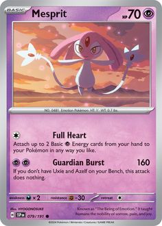 a card with an image of a pokemon character