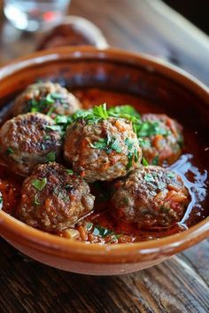 Indulge in the authentic flavors of Spanish cuisine with these delicious albondigas (Spanish meatballs) recipe! These tender and flavorful meatballs are simmered in a rich tomato sauce, perfect for serving over pasta or with crusty bread. Whether you're hosting a dinner party or simply craving homemade comfort food, albondigas are sure to impress your taste buds. Elevate your mealtime with this classic Spanish dish that's easy to make and guaranteed to please everyone at the table. Spanish Meatballs Recipe, Spanish Albondigas Recipe, Spanish Recipes Authentic, Veg Noodles Recipe, Flavorful Meatballs, Veg Crispy, Chinese Side Dishes, Spanish Dish, Authentic Spanish Recipes