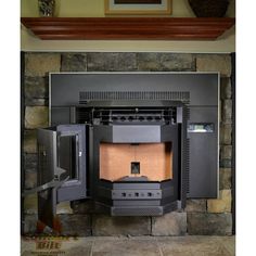 ComfortBilt Wood Stoves Carbon Black / 3" 20 Foot Kit ($299) / Duravent 3" Pelletvent pro 3" - 4" increaser 3PVP-X4AD ($89) ComfortBilt Pellet Stove Fireplace Insert HP22i - 2800 sq. ft. EPA and CSA Certified Pellet Stove Pellet Stove Fireplace, Pellet Stove Fireplace Insert, Stove Fireplace Insert, Pellet Fireplace Insert, Pellet Fireplace, Fireplace & Wood Stove Accessories, Stove Black, Pellet Stove Inserts, Black Fireplace