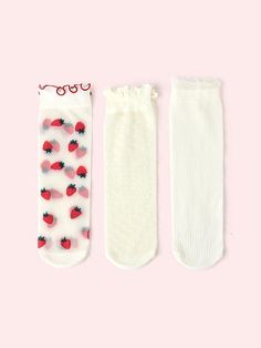 Sku CY-!64381 Material Nylon Feature Embroidered Occasion Going out , Casual , Vacation , Vintage Seasons Spring , Summer Type Socks Accessories Color RED,YELLOW,BLACK,WHITE Size FREE SIZE Please consult the size chart we provide for this item's measurements to help you decide which size to buy.Please note: There may be 1-3cm differ due to manual measurement. White Non-slip Socks For Summer, Cute White Non-slip Socks, Cute Stretch White Socks, Cute White Stretch Socks, White Stretch Nylon Socks, White Stretch Non-slip Socks, White Casual Hosiery For Summer, White Casual Summer Hosiery, Fitted Non-slip White Socks