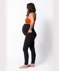 Discover your new favorite maternity leggings – a must-have you never knew you needed! Comfortable, functional, and stylish, these leggings are your go-to choice during pregnancy. Made from a special blend of nylon and spandex, they offer the softness and stretch of our best-selling nursing bras. With features like moisture-wicking, support, and convenient pockets, these leggings have it all. Trust us, you'll be reaching for them every time! These leggings run true-to-size. Baby Balm, Nursing Bras, Nursing Baby, Swaddle Sets, Baby Bundles, Maternity Leggings, Leggings Sale, Nursing Bra, Baby Swaddle