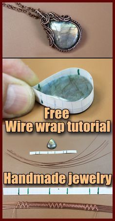 the instructions for how to make wire wrap jewelry