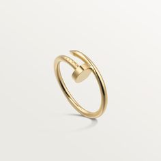 CRB4225900 - Juste un Clou ring SM - Yellow gold - Cartier Cartier Nail Ring, Piaget Ring, Juste Un Clou Ring, Cartier Juste Un Clou, Cartier Jewelry, Cartier Ring, Love Bracelets, Love Ring, Dream Jewelry