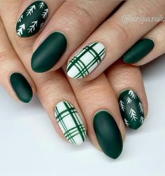 November Nails Ideas, Nails Gels, Neat Nails, Ideas Uñas, November Nails, Plaid Nails, Polish Ideas, Nails Colors