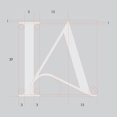 the initial letter d is shown with numbers and lines to indicate it's size