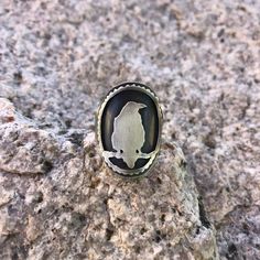 Raven ring sterling silver - gift for her - bird ring Unique Silver Ring For Memorial, Raven Ring, Shifting Closet, Crow Jewelry, Raven And Wolf, Raven Jewelry, Bird Ring, Wolf Ring, Bird Rings